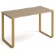 Cairo Straight Desk with Brass Sleigh Frames